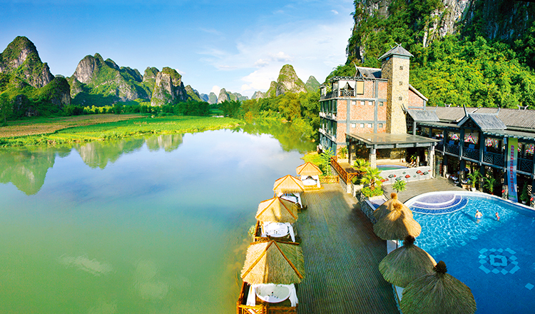 广西旅游网红民宿大新明仕山庄度假酒店2天1晚(含自助双早 自行车骑行